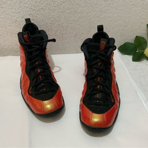 Nike Air Foamposite One GS Habanero Red 644791-603 Habanero Red/Black Size 6.5 Y